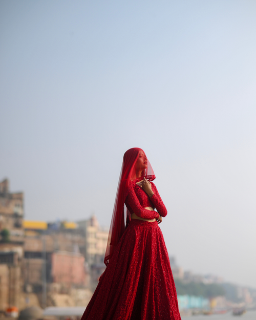 Noor – The Crimson Dream Lehenga
